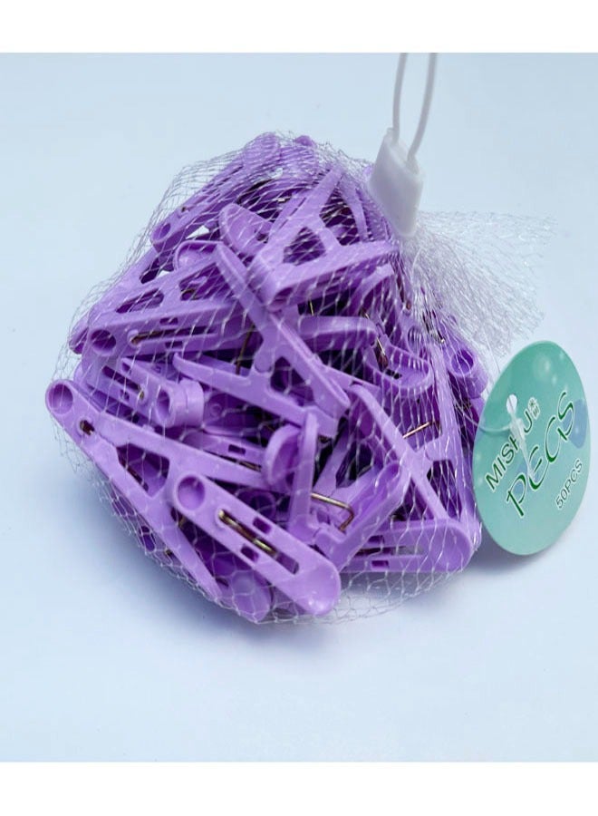 50pcs Plastic Clothespins Laundry Clips Colorful Clothespins  - Image 2