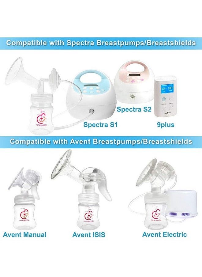NENESUPPLY Wide Mouth Feeding Bottle 4.7Oz Storage Bottle Compatible With Spectra S2 Spectra S1 And 9 Plus Pumps Inc Nipple And Sealing Disc Compatible With Spectra Accessories And Spectra Pump Parts  - Image 4