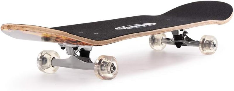 Chrome Wheels 31 inch Skateboard Double Kick Skate Board Cruiser Longboard 8 Layer Maple Deck Skateboards for Kids and Beginners - Image 2