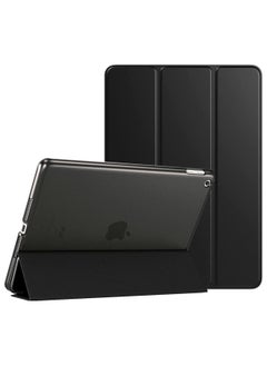FARROBIZZ iPad 10.2 Case - iPad 9th Generation 2021/ iPad 8th Generation 2020/ iPad 7th Generation 2019 Case - Slim Translucent Hard PC Protective Smart Cover with Stand - Black  - Image 1
