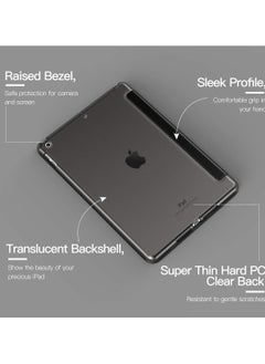 FARROBIZZ iPad 10.2 Case - iPad 9th Generation 2021/ iPad 8th Generation 2020/ iPad 7th Generation 2019 Case - Slim Translucent Hard PC Protective Smart Cover with Stand - Black  - Image 5