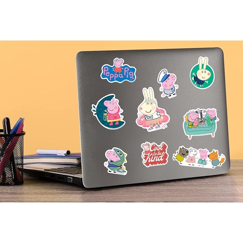 GRAPHICS & MORE Peppa  Sticker Pack Die Cut Vinyl Large Deluxe Stickers Variety Pack - Laptop, Water Bottle, Scrapbooking, Tablet, Skateboard, Indoor/Outdoor - Set of 50 - Image 5