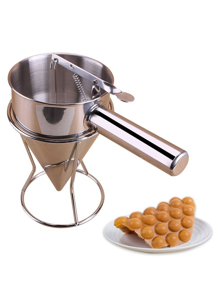 موزع خفاقة الفطائر من الفولاذ المقاوم للصدأ، فاصل يدوي لخلط العجين، فاصل لخبز الكعك، كوب قياس - Image 5