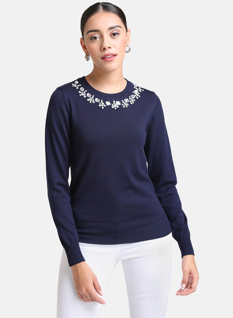 Kazo NECK EMBELLISHED PULLOVER  - Image 1