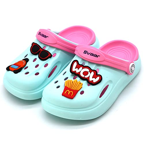 SVAAR Wow Clog Shoes for Boys & Girls || Indoor & Outdoor Sandals Clogs for Kids, 3 UK - Image 1
