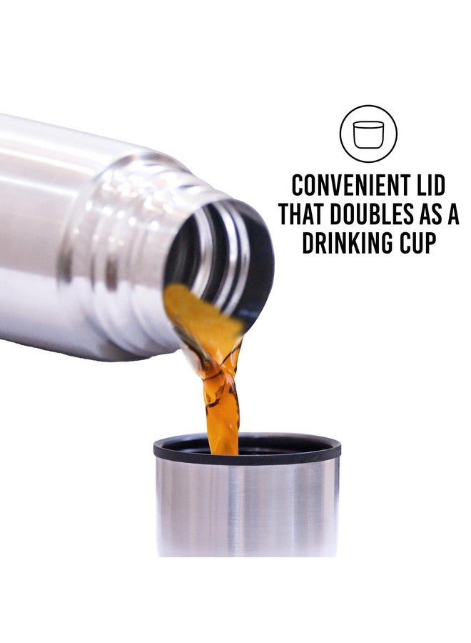 Fijoo أفضل ترموستات قهوة من الفولاذ المقاوم للصدأ، خالٍ من مادة BPA، معزول بثلاث طبقات، ساخن وبارد لساعات. (1000 مل/34 أونصة) - Image 2