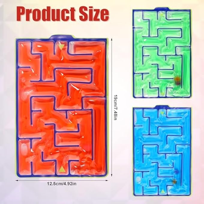lasuroa 3 Pieces Sensory Maze Toy, Fidget Toys Sensory Board Squeeze Puzzle Calming Toys for Adults Kids for Autism Stress School Classroom Home - Image 2