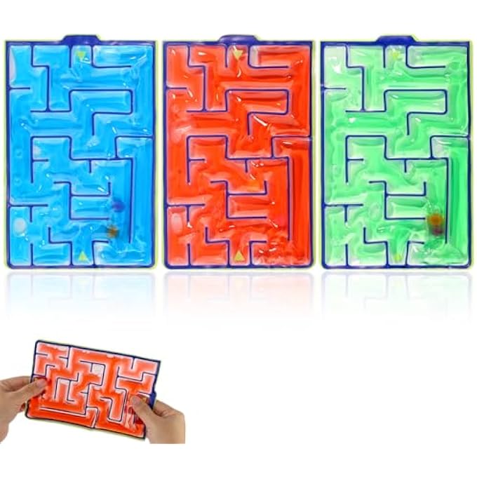 lasuroa 3 Pieces Sensory Maze Toy, Fidget Toys Sensory Board Squeeze Puzzle Calming Toys for Adults Kids for Autism Stress School Classroom Home - Image 1