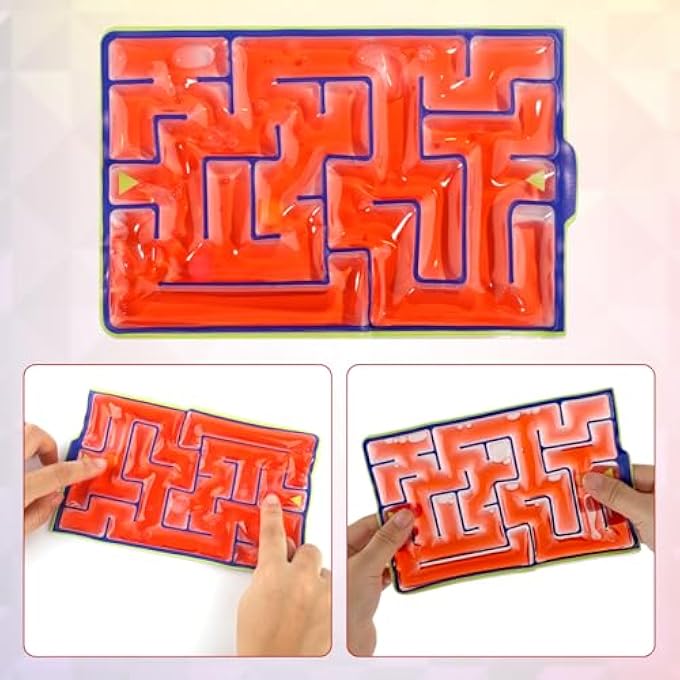 lasuroa 3 Pieces Sensory Maze Toy, Fidget Toys Sensory Board Squeeze Puzzle Calming Toys for Adults Kids for Autism Stress School Classroom Home - Image 3