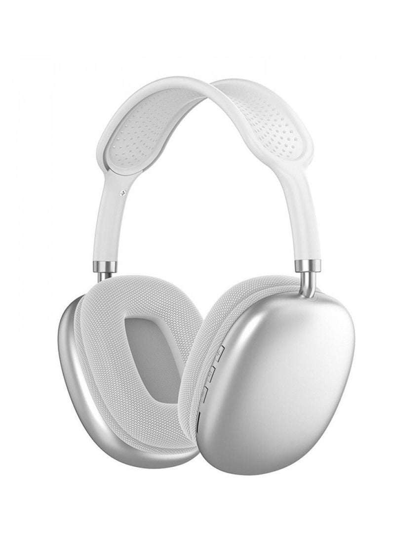 P9 Bluetooth Over-Ear Headphones Silver - Image 1
