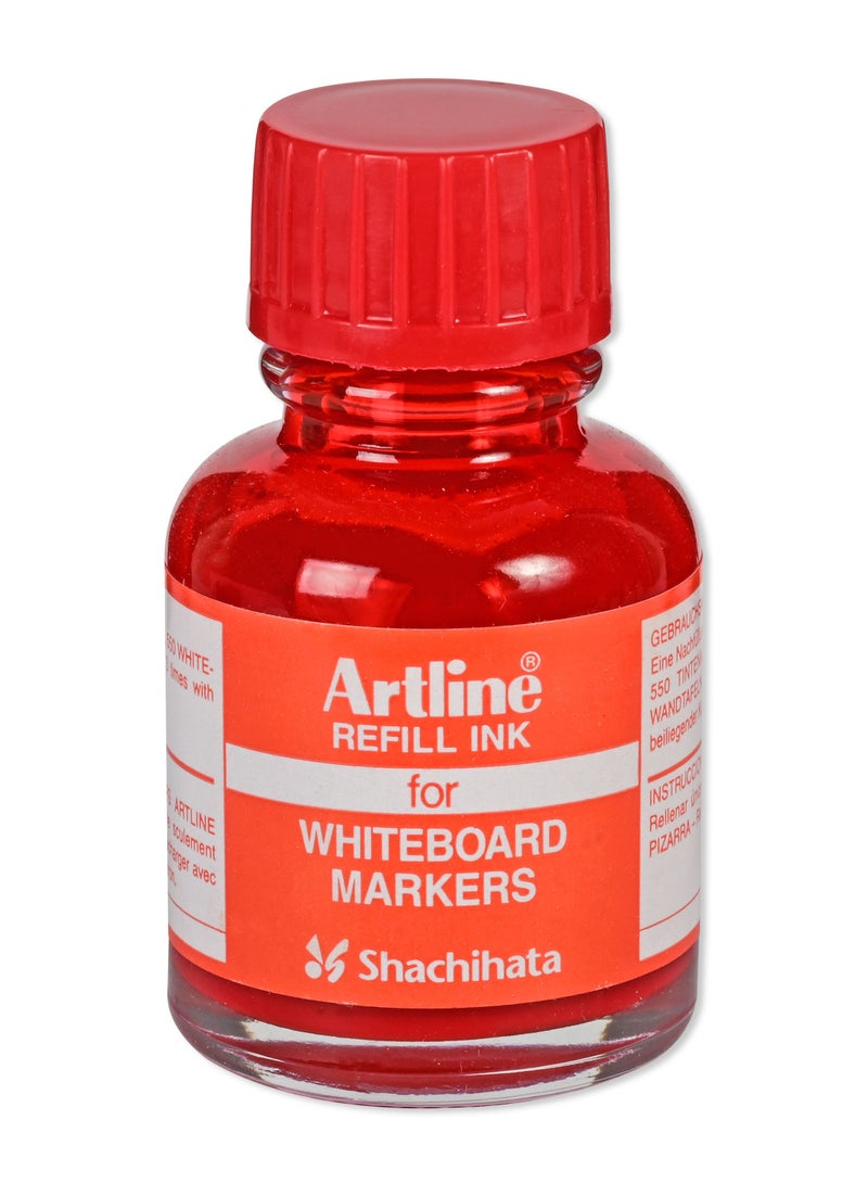 Artline Artline Refill Ink for 500, 509 and 550 White Board Marker, Color:Red-ARIKESK50RE  - Image 1