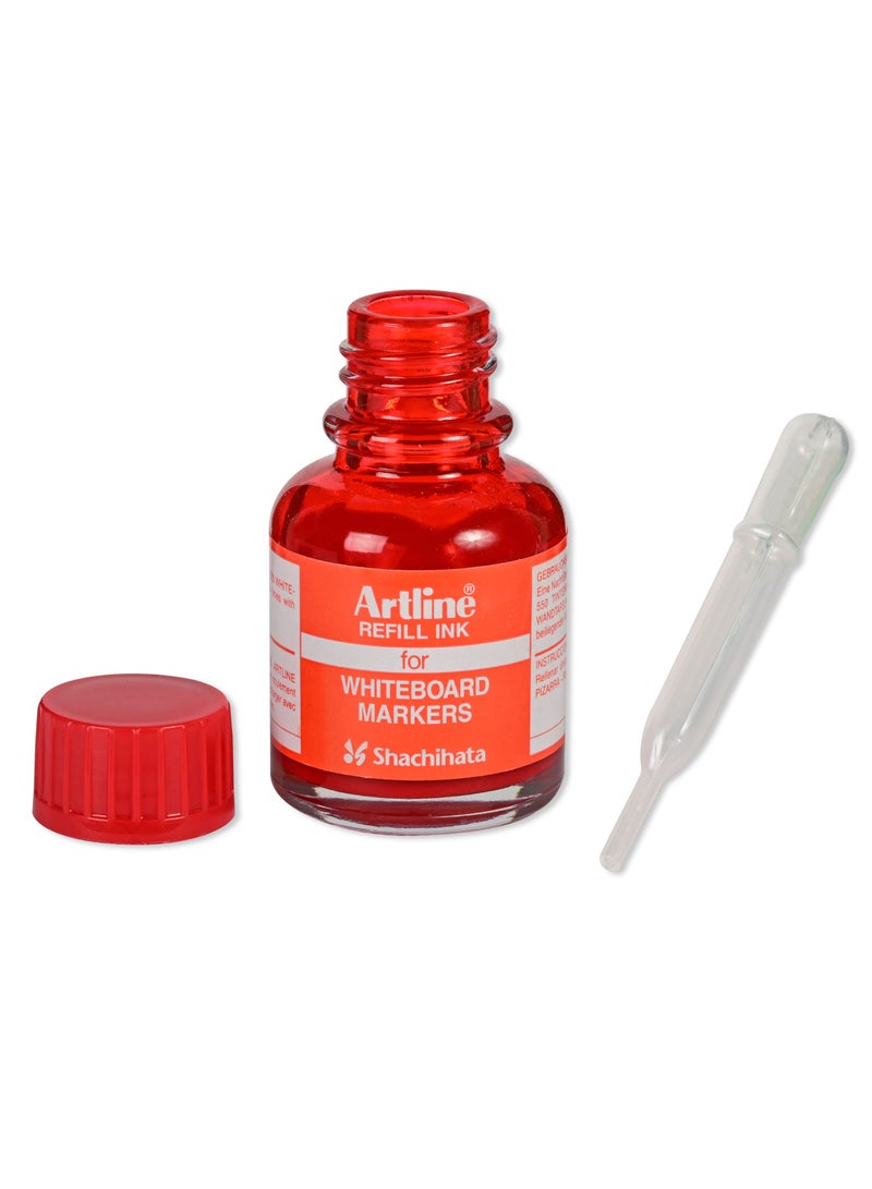 Artline Artline Refill Ink for 500, 509 and 550 White Board Marker, Color:Red-ARIKESK50RE  - Image 2
