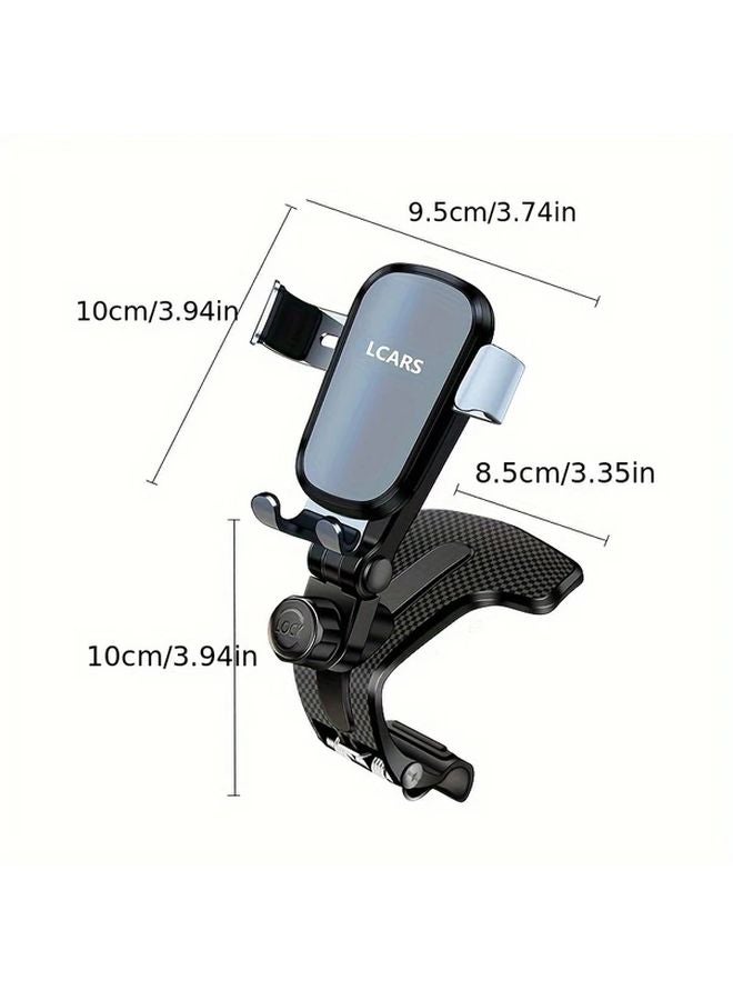 Silvery Car Phone Holder 360 Degree Adjustable Dashboard Mount Anti Slip Clip - Image 3