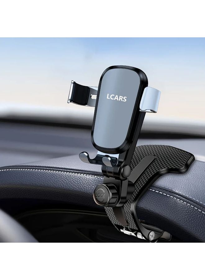 Silvery Car Phone Holder 360 Degree Adjustable Dashboard Mount Anti Slip Clip - Image 5