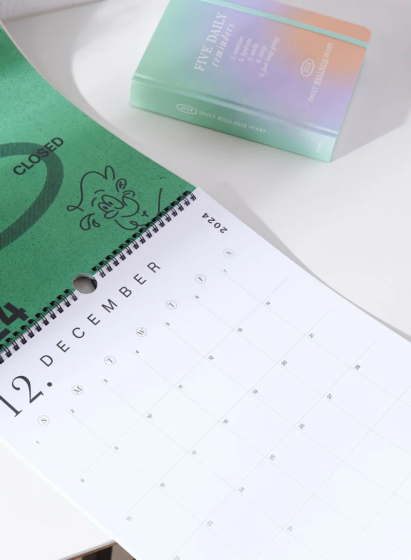 Typo Stationery, 2024 A3 Art Series Calendar, Thinking Outside