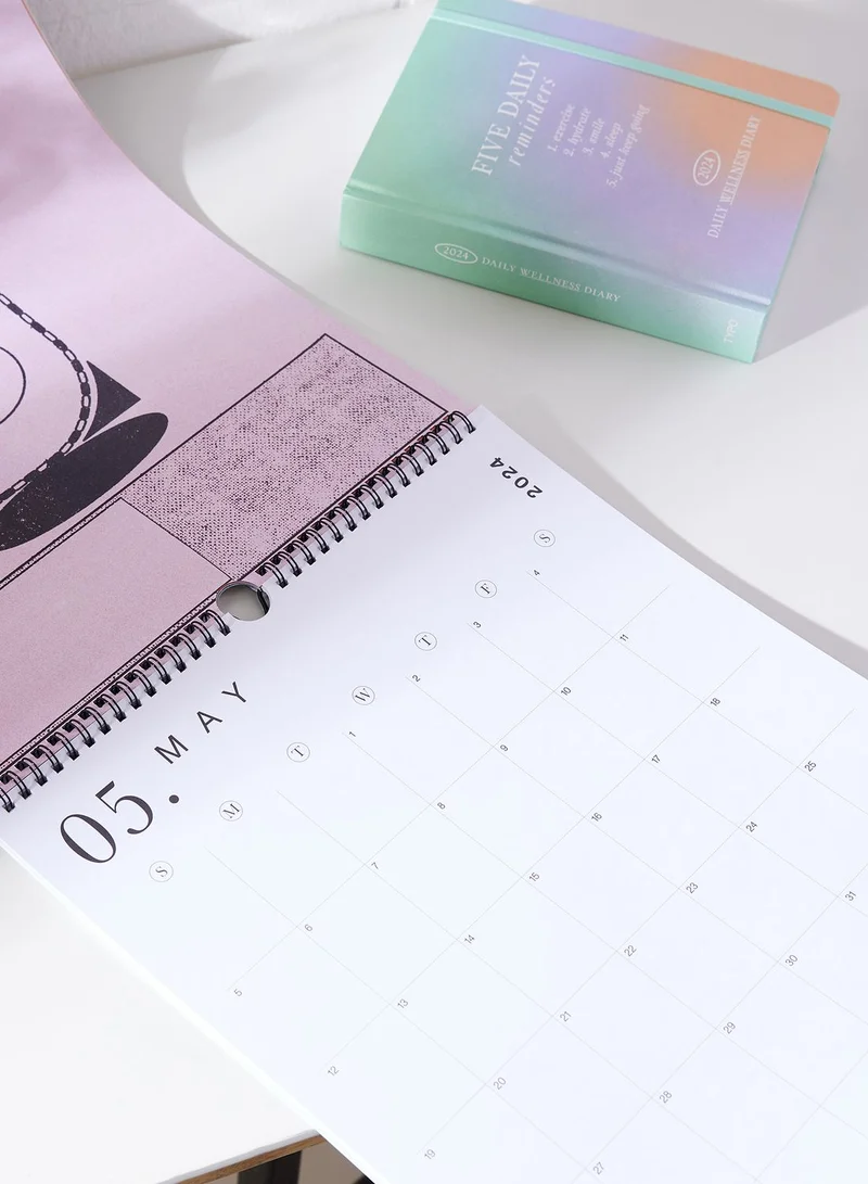 Typo Stationery, 2024 A3 Art Series Calendar, Thinking Outside