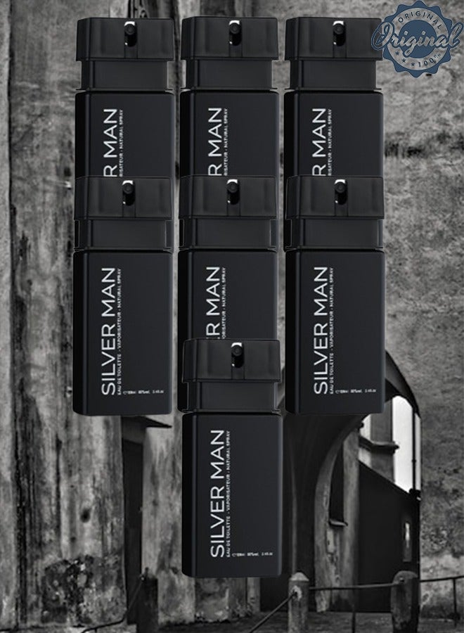 Silver 7 Pieces Silver Man Perfume 100ml EDT - Image 1