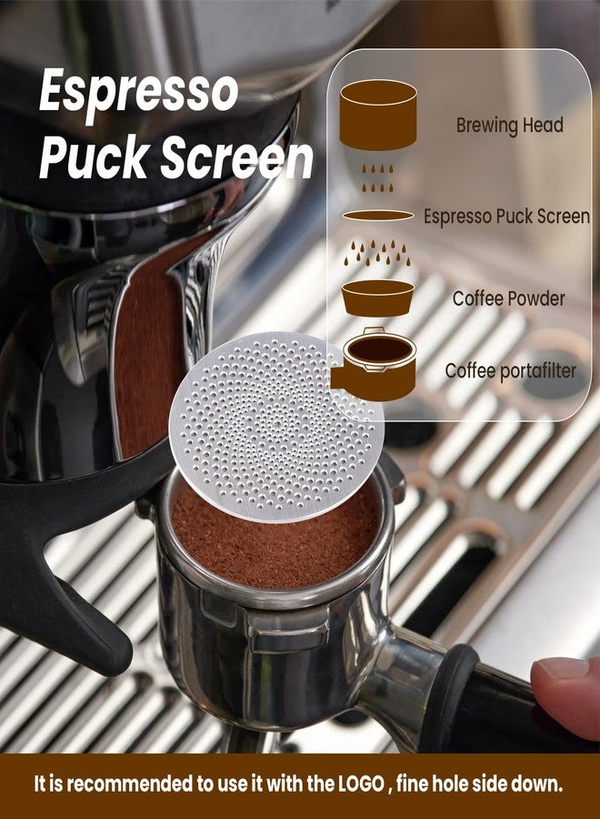 YEOSEN 53.3mm Espresso Puck Screen with Stand Reusable Espresso Filte 0.8mm Thickness Metal Coffee Filter Mesh Plate for Espresso Portafilter Filter Basket (2Pack) - Image 5