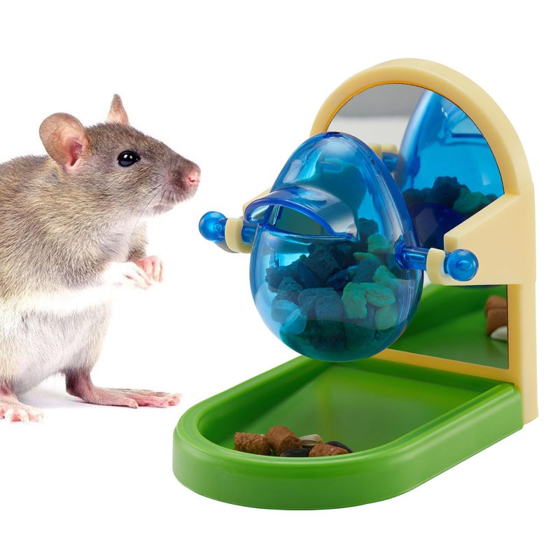 Jevnd Rat Enrichment Toys Interactive Foraging Toys For Rats Intelligence Growth Rat Enrichment Puzzle Games Treat Dispensing Slow Feeder for Rats Cage Toy Bird Foraging Toy for Parakeet Conure 1Pcs - Image 2