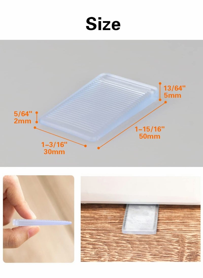 Rubbery Table Shims Clear Flexible Level Wedge Plastic Wedge - Image 3