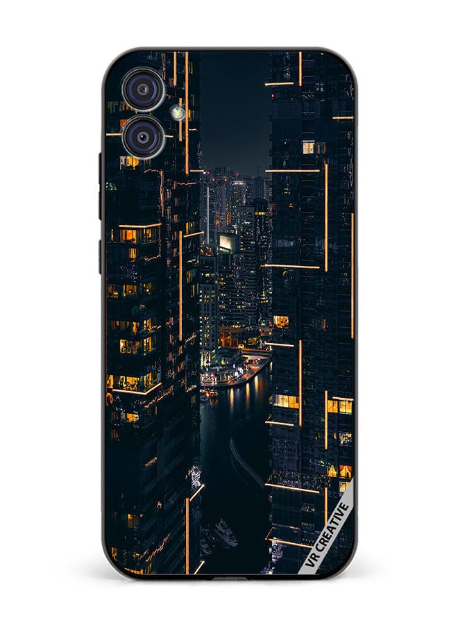 VR CREATIVE Protective Case Cover For Samsung Galaxy M04/F04 Building View Design Multicolour - Image 1