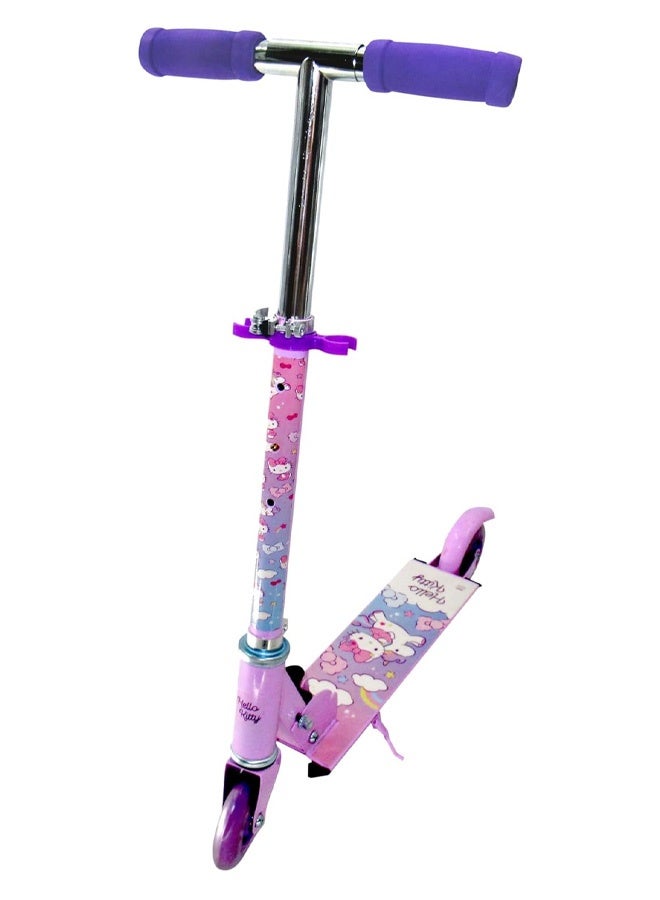 هالو كيتي سكوتر ماسكيوب هيلو كيتي بعجلتين للأطفال، بنفسجي - Image 3