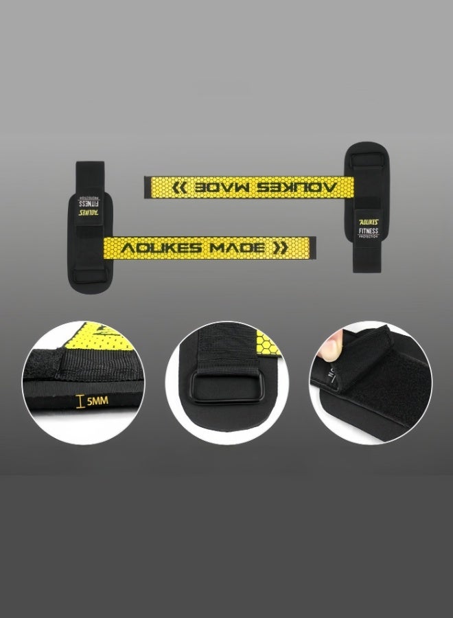 AOLIKES 2 Pack Weightlifting Assist Straps, Fitness Wrist Straps, Non-slip Neoprene Straps, Handlebar Straps, Silicone Sports Band Wrist Straps - Image 4
