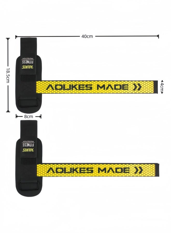 AOLIKES 2 Pack Weightlifting Assist Straps, Fitness Wrist Straps, Non-slip Neoprene Straps, Handlebar Straps, Silicone Sports Band Wrist Straps - Image 5
