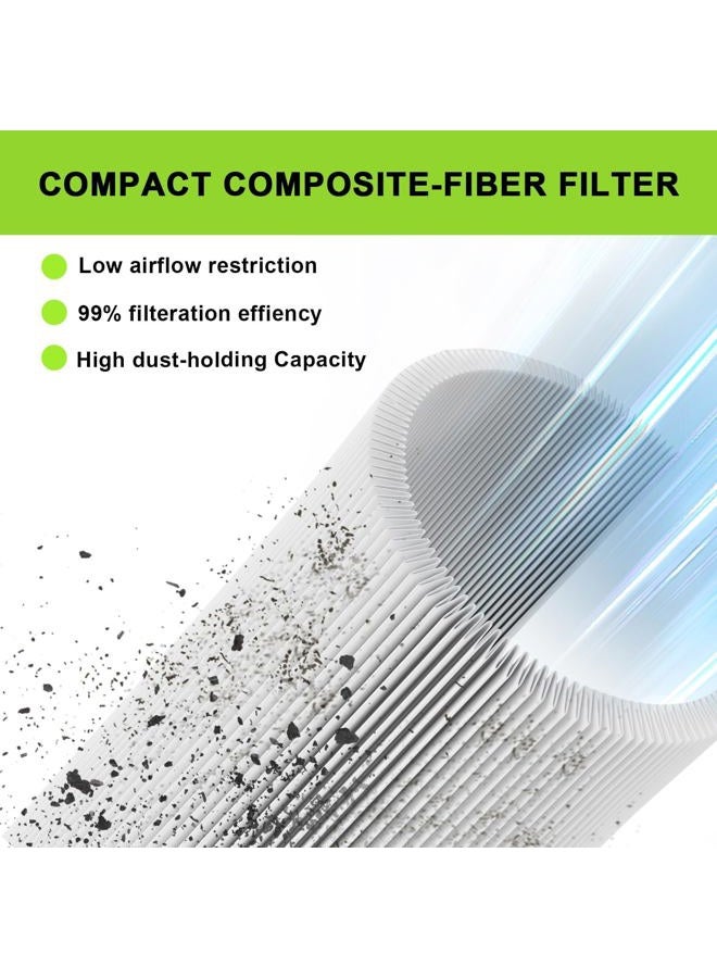 Harbot G16 Golf Cart Air Filter for Yamaha G29 G22 G16A G22A G19 G21 G20 Golf Cart Parts JN6-E4450-01-00 JN6-E4450-01 JU0-E445E-01 for Yamaha Golf Cart Tune up Kit 1996-UP 4 Cycle 301cc 357cc Engine - Image 4