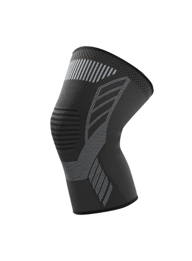 NIBEMINENT Men's Knee Support Brace - Breathable Knitted Compression Sleeve for Basketball and Cycling, Protects Kneecap and Meniscus, Warm Thigh Support