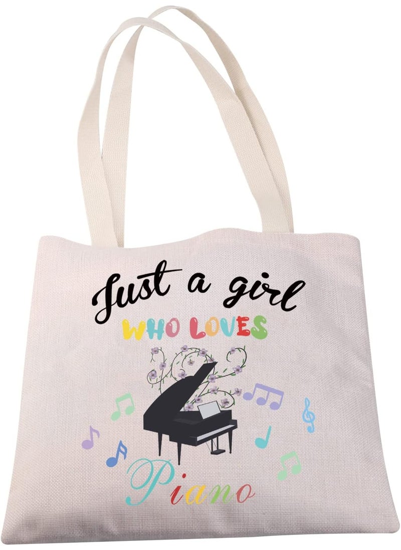 MBMSO MBMSO Piano Music Tote Bag  Perfect for Piano Players  Lovers  Shoulder Bag  - Image 3