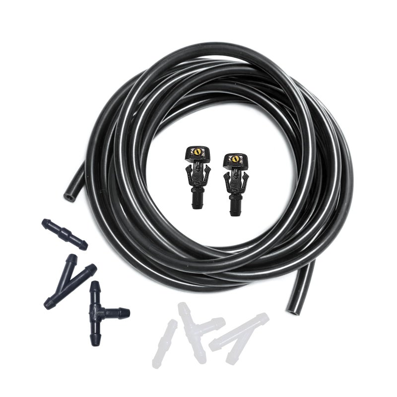 YIENAKFUN Front Windshield Washer Nozzles Kit for 20042013 Ford F150 Wiper Spray Washer Jet and Hose repair kit with 3M Fluid Hose 6 Connectors - Image 3