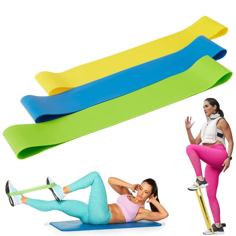 Beachbody Resistance Bands for Booty and Thigh Workouts, Unisex Strength Workout Exercise Loops for Women & Men, Light, Medium & Heavy Resistance Levels, 9 Inch, 3 Pack - Image 1