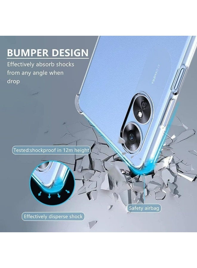 Infinix Smart 10 Case Clear Shockpoof Reinforced Corners Slim Fit Soft Flexible TPU Bumper Phone Case With Camera Protection for Infinix Smart 10 ,Crystal Clear - Image 5