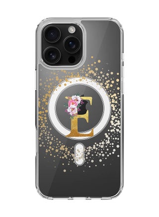 Custom Monogram Floral - E  (Clear )