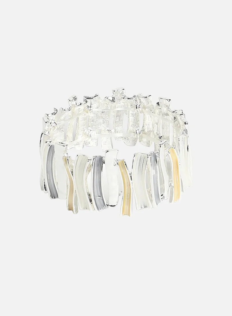 SOHI Metallic Chunky Artificial Bracelet Jewellery