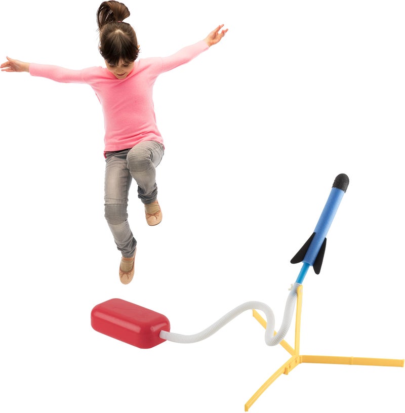 Play22 Toy Rocket Launcher for Kids Shoots Up to 100+ Feet - Play Launch Rocket Includes 6 Foam Rockets, 3 Colors - Best Birthday Gift for Boys and Girls Fun Outdoor Toys for Kids Age 3+ Years - Image 5