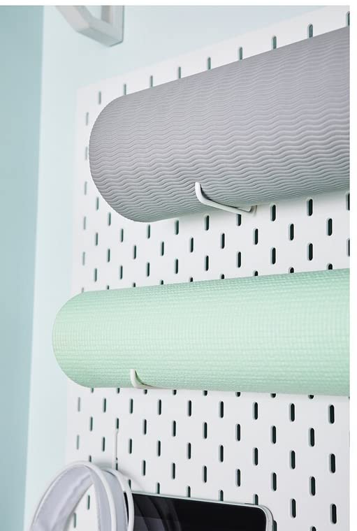 DODXIAOBEUL 4 Pack L Style Pegboard Hooks,Pegboard Accessories,Pegboard Long Hooks 3.75" Hang Headphones or Brushes,Hammer or Broom, L Shape Peg Hooks Storage Hooks (White) - Image 4