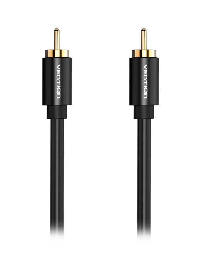 NIBEMINENT RCA Coaxial Audio Video Cable Black  - Image 1