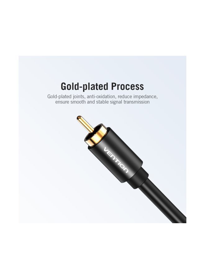 NIBEMINENT RCA Coaxial Audio Video Cable Black  - Image 4