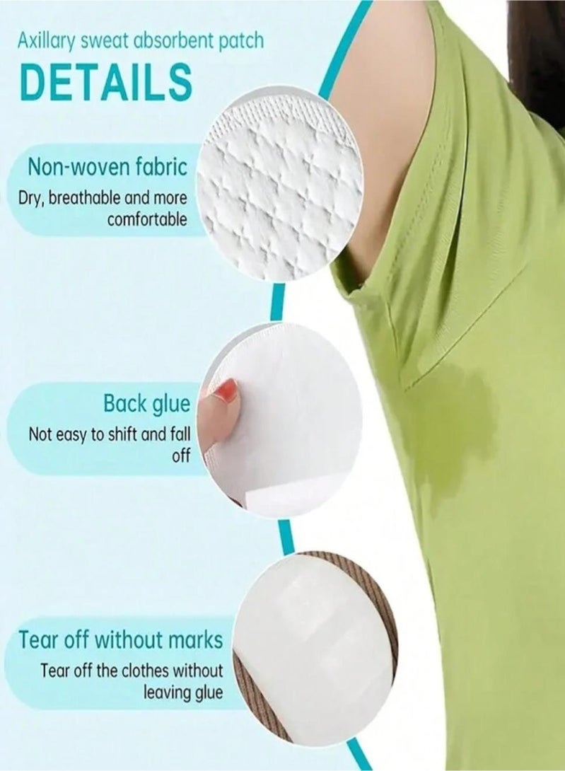Layali 60 Pcs Armpit Sweat Pads, Underarm Sweat Pads Disposable Sweat Pads for Women and Men, Comfortable Unflavored - Image 5