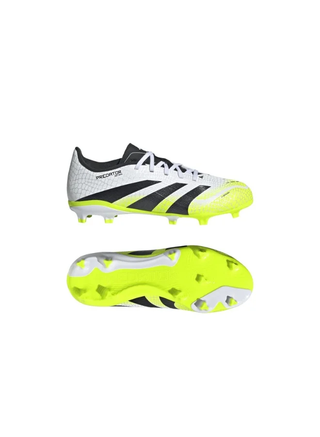 Adidas Adidas Predator League Fg/Mg J U White Football/Soccer Shoes For Kids