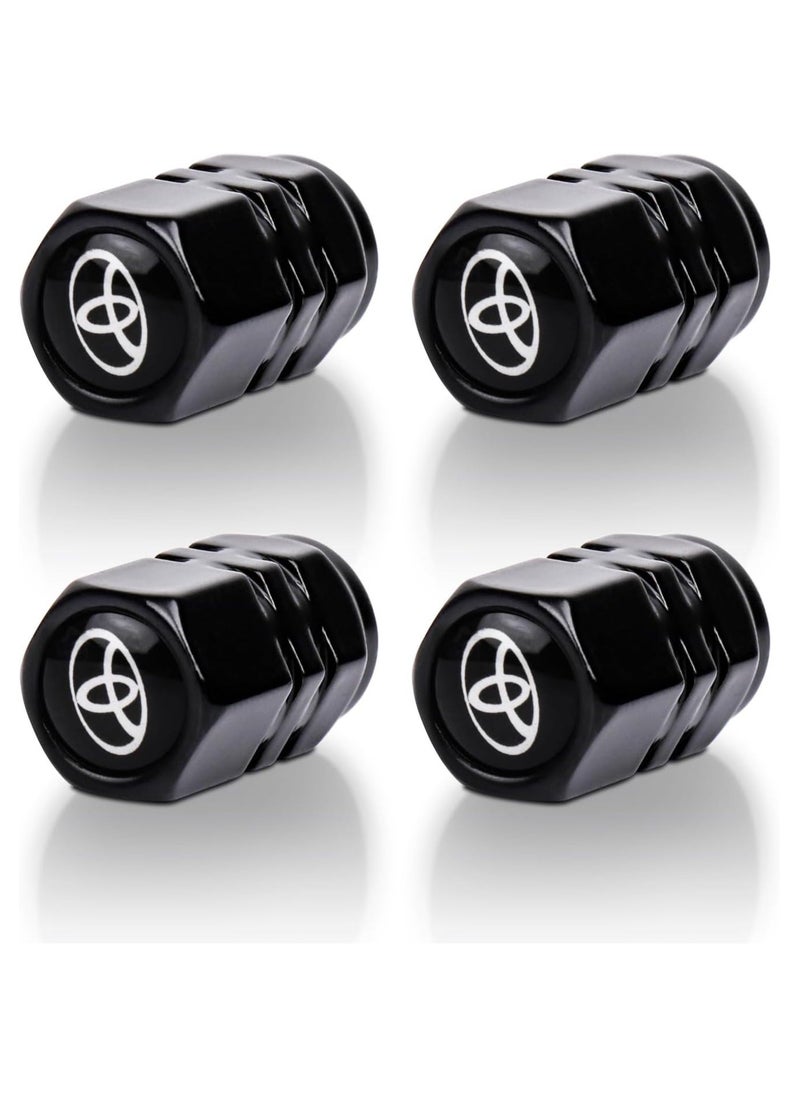 Generic 4 Pcs Set Tire Valve Stem Cover Premium Corrosion Resistant Aluminium Alloy Cap  - Image 1