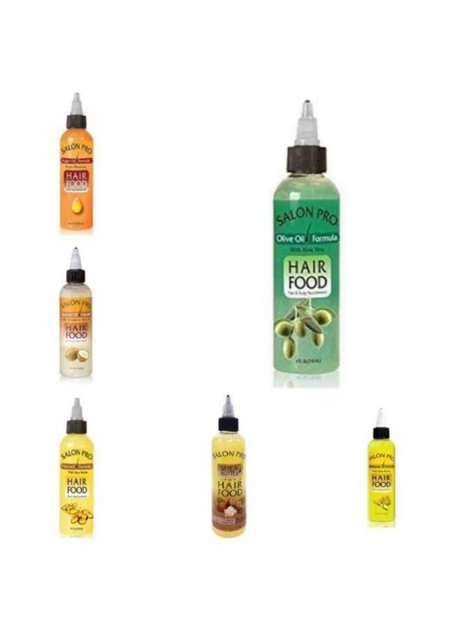 Salon Pro Hair Food Olive Oil Formula With Aloa Vera 4 Ounce 
