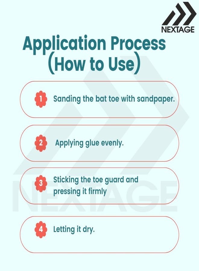 طقم واقي أصابع مضرب الكريكيت من نيكستيج مع غراء وورق صنفرة، يحمي أصابع المضرب من التلف والرطوبة، واقي أصابع مضرب الكريكيت، واقي أصابع - قطعتان، غراء - أنبوب واحد، ورق صنفرة - قطعة واحدة - Image 5
