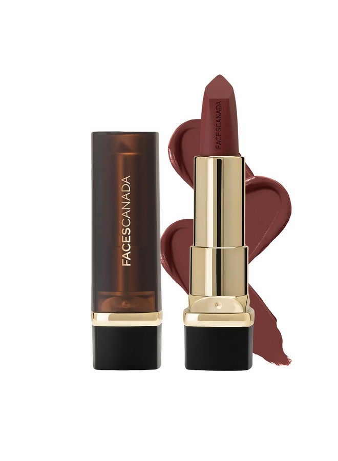 فاسيسكانادا أحمر شفاه كريمي غير لامع من FACES CANADA - Not A Quitter، 4.2 جرام | يدوم طويلاً | لمسة نهائية غير لامعة كريمية | لون مكثف | مرطب ومغذي للغاية | تطبيق سلس بضربة واحدة - Image 1