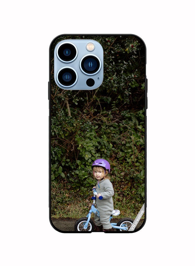 VR CREATIVE Protective Case Cover For Apple iPhone 13 Pro Bicycle Baby Design Multicolour - Image 1