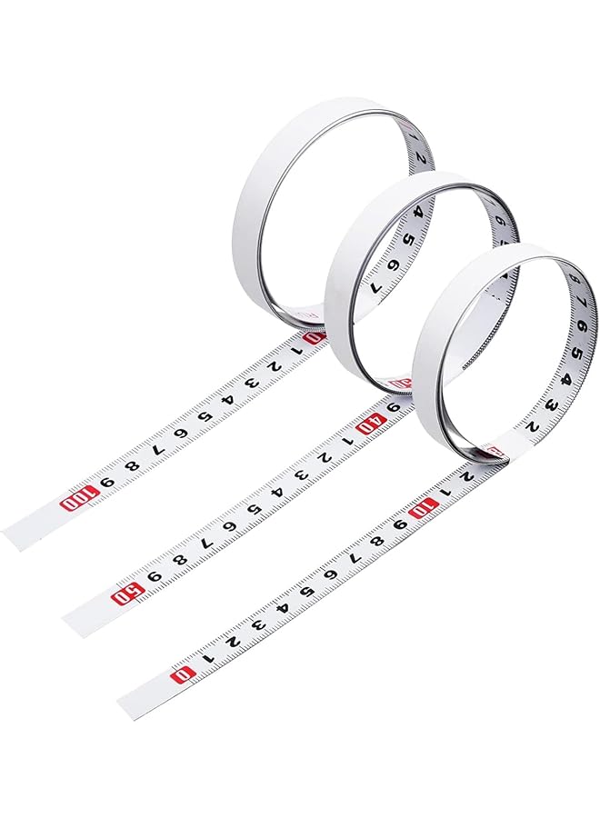 promass 3PCS 1M Self Adhesive Tape Measure, Metric Scale Ruler, Left to Right Measuring Tape, Right to Left Measuring Tape, Middle to Both Sides Measuring Tape, Sticker Ruler for Mechanical Table Saw - Image 1