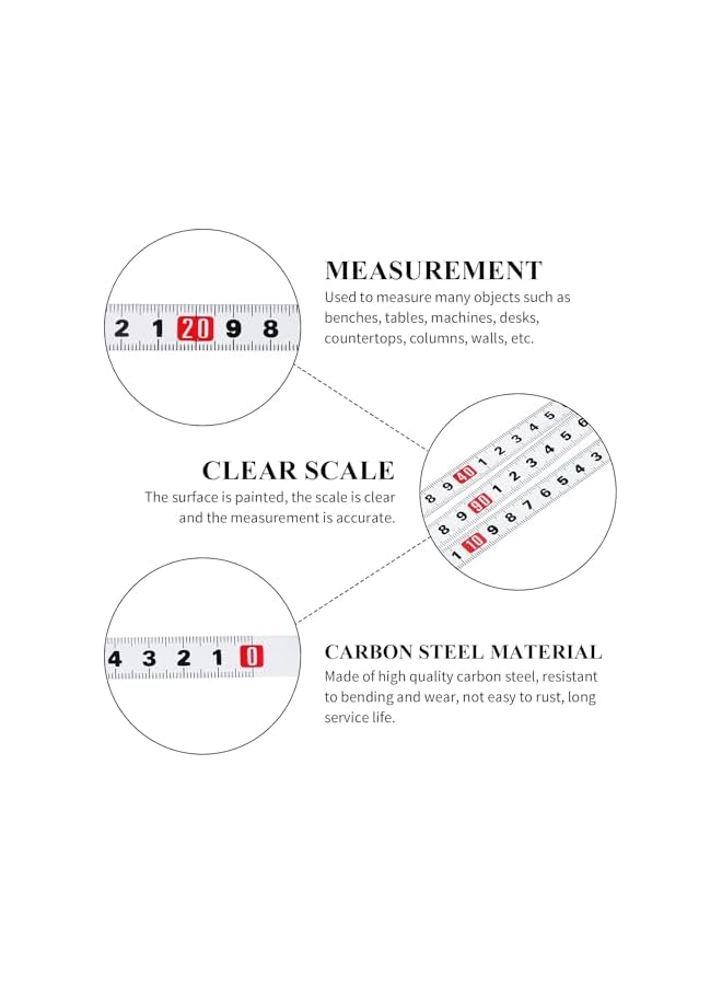 promass 3PCS 1M Self Adhesive Tape Measure, Metric Scale Ruler, Left to Right Measuring Tape, Right to Left Measuring Tape, Middle to Both Sides Measuring Tape, Sticker Ruler for Mechanical Table Saw - Image 3