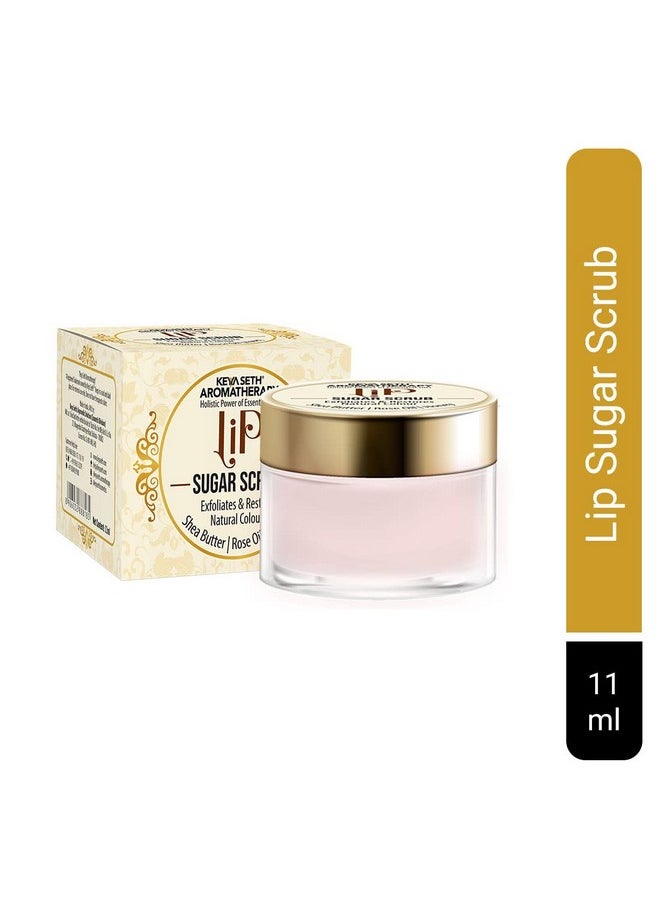 Keya Seth Aromatherapy Keya Seth Aromatherapy Lip Sugar Scrub with Shea Butter, Rose oil & Honey Gentle Exfoliation & Restore Natural colour for Men & Women 11ml  - Image 2